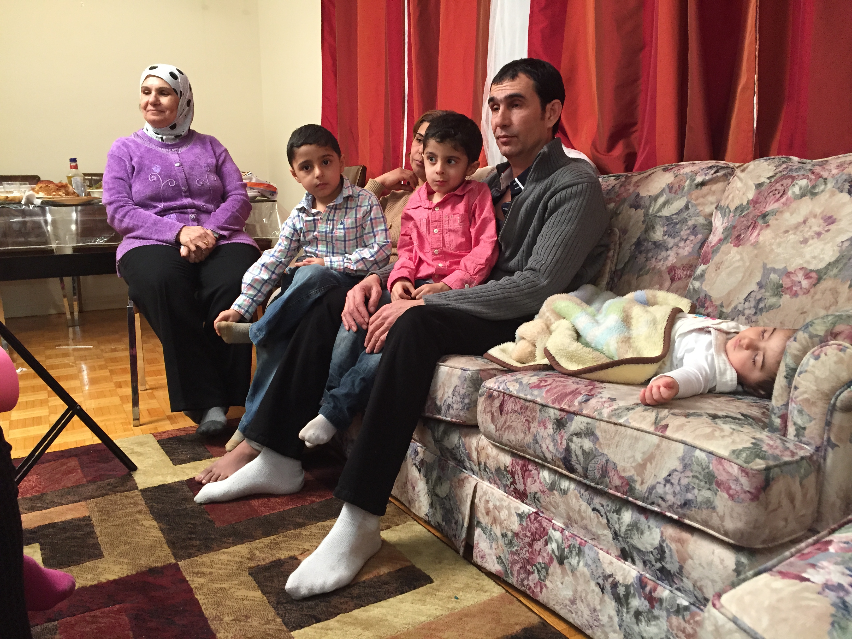 sponsored refugee family