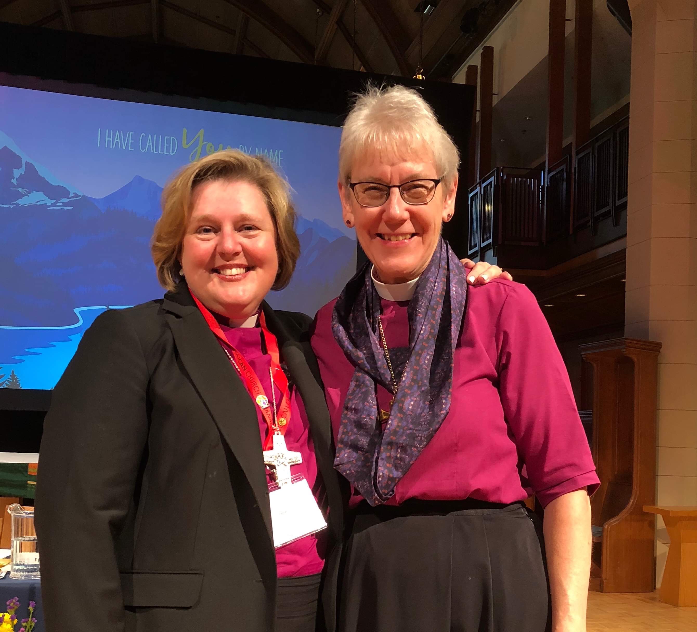 Bishop Susan with Archbishop Linda