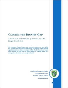 Province Must Address Ontario's Dignity Deficit in Budget